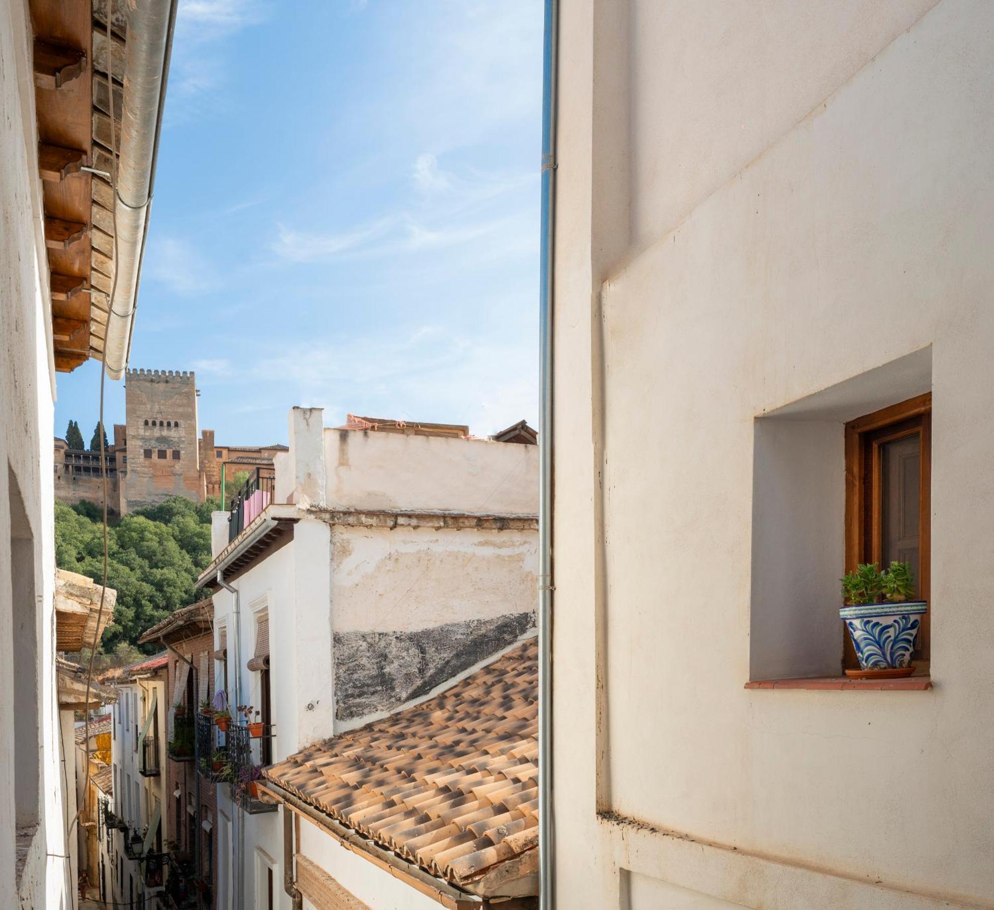 Ferienwohnung El Rincon Nazari - Vistas A La Alhambra Y Terraza Granada Exterior foto